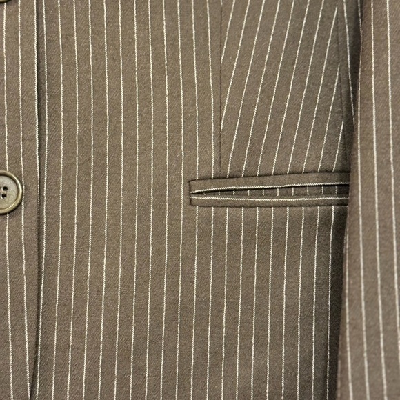 Theory Brown Pinstriped Blazer size Small - Picture 7 of 10